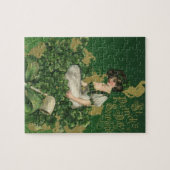 ヴィンテージセントパトリックの日のお土産アイリッシュグラス ジグソーパズル (横)