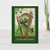 ヴィンテージセントパトリックの日のお土産 カード (正面)