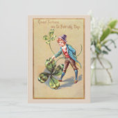 ヴィンテージセントパトリックの日の幸運シャムロック シーズンカード (スタンド正面)