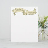 ヴィンテージセントパトリックの日の挨拶ゴールデンバナー (スタンド正面)