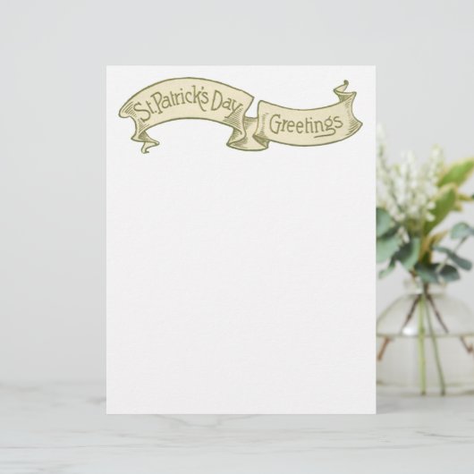 ヴィンテージセントパトリックの日の挨拶ゴールデンバナー (スタンド正面)