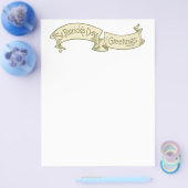 ヴィンテージセントパトリックの日の挨拶ゴールデンバナー チラシ (シングル)