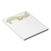 ヴィンテージセントパトリックの日の挨拶ゴールデンバナー ノートパッド (アングル)