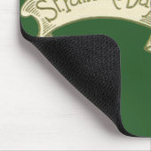 ヴィンテージセントパトリックの日の挨拶ゴールデンバナー マウスパッド (コーナー)