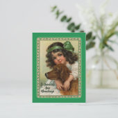 ヴィンテージセントパトリックの日はがき ポストカード (スタンド正面)