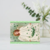 ヴィンテージセントパトリックの日はがき ポストカード (スタンド正面)