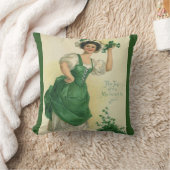 ヴィンテージセントパトリックの日アイルランドのクラスとクローバー クッション (ブランケット)