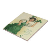 ヴィンテージセントパトリックの日アイルランドのクラスとクローバー タイル (側面)