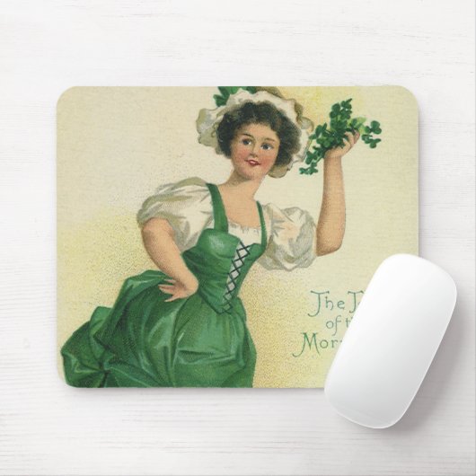 ヴィンテージセントパトリックの日アイルランドのクラスとクローバー マウスパッド (マウス)