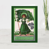 ヴィンテージセントパトリックの日エリンゴーブラグ カード (正面)