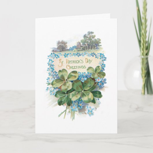 ヴィンテージセントパトリックの日シャムロック シーズンカード (正面)