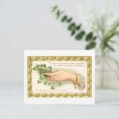 ヴィンテージセントパトリックの日シャムロック ポストカード (スタンド正面)