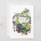 ヴィンテージセントパトリックの日シャムロック&ヴィオレット シーズンカード (正面)