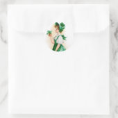 ヴィンテージセントパトリックの日ステッカー ラウンドシール (バッグ)