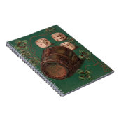 ヴィンテージセントパトリックの日、アイルランドの幸運のサイコロ ノートブック (右側)