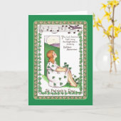 ヴィンテージセントパトリックの日 カード (黄色い花)