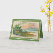 ヴィンテージセントパトリックの日 カード (黄色い花)