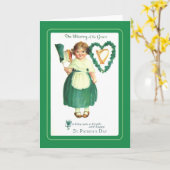 ヴィンテージセントパトリックの日 カード (黄色い花)