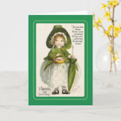 ヴィンテージセントパトリックの日 カード (黄色い花)