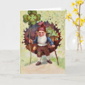 ヴィンテージセントパトリックの日 カード (黄色い花)