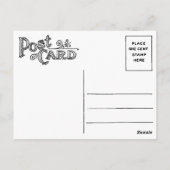 ヴィンテージセントパトリックの日 ポストカード (裏面)