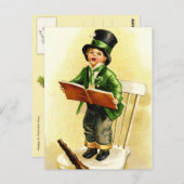 ヴィンテージセントパトリックの日 ポストカード (正面/裏面)