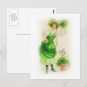 ヴィンテージセントパトリックスの日3月17日 ポストカード (正面/裏面)