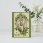 ヴィンテージセントパトリックスデイ祈りの言葉&賛美ズ ポストカード (スタンド正面)