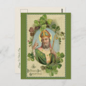 ヴィンテージセントパトリックスデイ祈りの言葉&賛美ズ ポストカード (正面/裏面)