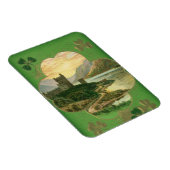 ヴィンテージセントパトリックスデーグリーティングズキャッスルシャムロック マグネット (右側)