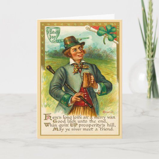 ヴィンテージセントパトリックデーカード カード (正面)