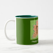 ヴィンテージセントパトリックデー エリンの島 ツートーンマグカップ (左)