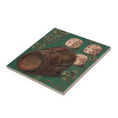 ヴィンテージセントパトリックデー、ラッキーアイリッシュダイス タイル (側面)