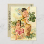 ヴィンテージセントパトリック妖精の国 ポストカード (正面/裏面)