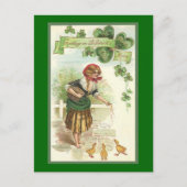 ヴィンテージセントパトリック朝 ポストカード (正面)