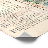 ヴィンテージセントラルパークの地図(1860年) ポスター (角)