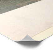 ヴィンテージセントラルパークアイス絵画スケートで滑るズ(1861) ポスター (角)