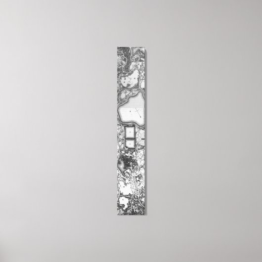 ヴィンテージセントラルパークNYCの地図(1879) キャンバスプリント (正面)