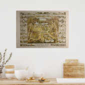 ヴィンテージセントラルパークNYC図鑑マップ(1863) ポスター (キッチン)