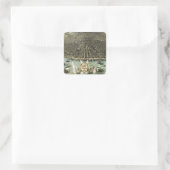 ヴィンテージセントルイスの絵図（1896年） スクエアシール (バッグ)