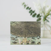 ヴィンテージセントルイスの絵図（1896年） ポストカード (スタンド正面)