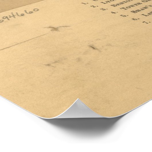 ヴィンテージセントルイスMOの写真地図(1892) ポスター (角)