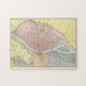 ヴィンテージセントルイスMOの地図(1897) ジグソーパズル (横)