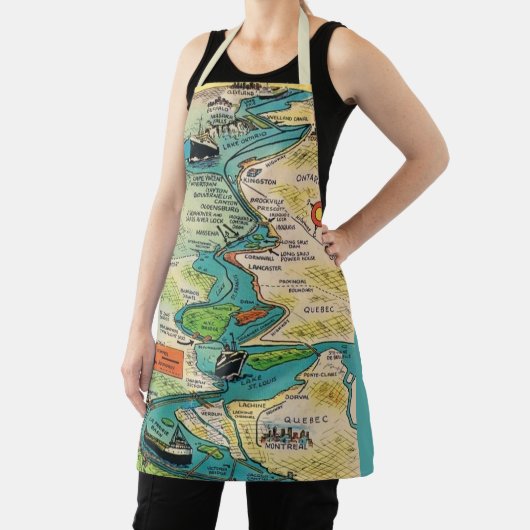 ヴィンテージセントローレンス水路はがき エプロン (インサイチュ)