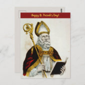 ヴィンテージセント・パトリックとケープアンドスタッフポストカード ポストカード (正面/裏面)