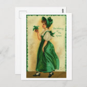 ヴィンテージセント・パトリックの日のクラスは緑を着て ポストカード (正面/裏面)