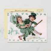 ヴィンテージセント・パトリックの日のポストカード ポストカード (正面/裏面)