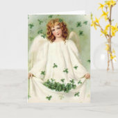 ヴィンテージセント・パトリックの日の挨拶 カード (黄色い花)