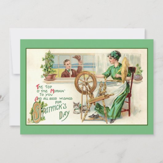 ヴィンテージセント・パトリックの日の挨拶 シーズンカード (正面)