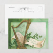 ヴィンテージセント・パトリックの日はがき シーズンポストカード (正面/裏面)